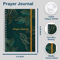Carnet de Prières Chrétien Personnalisé – Journal Devotionnel Biblique avec Conception OEM Personnalisée, Couverture Rigide en Papier, Format A5 PP