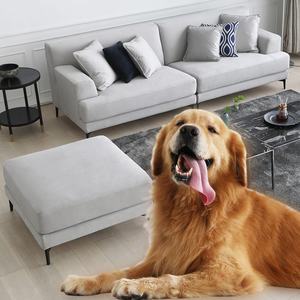 Canapé Best Family Durable Moderne 3 Pièces + Ottoman Ensemble <span class=keywords><strong>d</strong></span>'Angle en Tissu Canapé Résistant aux Rayures Convient aux Animaux de Compagnie Chats et <span class=keywords><strong>Chiens</strong></span> - Product Image 1