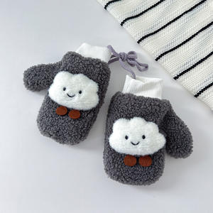 Nouveau dessin animé enfants gants bébé garçons filles hiver chaud suspendus cou mitaines pour 1-7 ans - Product Image 5