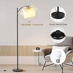 Lampe de sol noire à base ronde, lampe de sol contemporaine à brancher, lampe de sol décorative, lampe de sol pour hôtel, lampe de sol pour chambre à coucher - Product Image 5