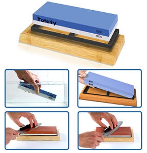 <span class=keywords><strong>Piedra</strong></span> <span class=keywords><strong>de</strong></span> <span class=keywords><strong>afilar</strong></span> duradera TIANPENG <span class=keywords><strong>de</strong></span> doble cara con grano 2000/8000, afilador blanco <span class=keywords><strong>y</strong></span> azul con base <span class=keywords><strong>de</strong></span> bambú antideslizante <span class=keywords><strong>y</strong></span> guía <span class=keywords><strong>de</strong></span> ángulo - Product Image 2