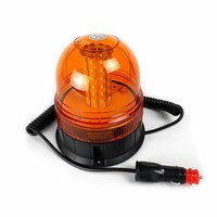 Feu de signalisation LED 12V, lampe balise, lumière stroboscopique d'urgence pour camion, tracteur, cordon enroulé ambre, prise allume-cigare