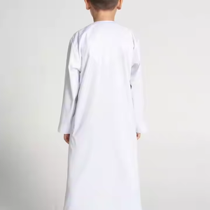 Islam all'ingrosso Oman bambini bianchi Dubai ragazzi Emirati Thobe medio oriente arabo adolescente lunga <span class=keywords><strong>preghiera</strong></span> musulmana Thobe <span class=keywords><strong>per</strong></span> <span class=keywords><strong>i</strong></span> bambini - Product Image 5