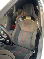 Sièges de voiture universels réglables en fibre de carbone, simulateur de course en cuir PVC de haute qualité pour station de jeu