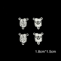 20x15mm DEUS FATER Style Religieux Triangle Vierge Marie Médaille Chapelet Centres de Table