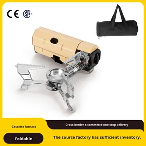 Réchaud à <span class=keywords><strong>gaz</strong></span> pliant en acier inoxydable, sans fumée, portable, pour camping, pique-nique, cuisine en plein air, vente en gros - Product Image 1