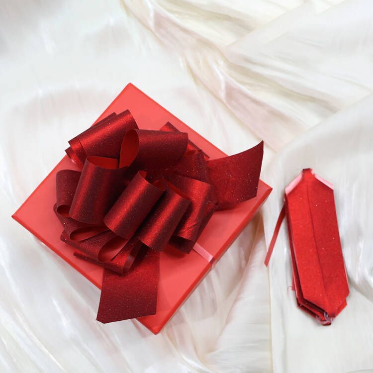 Nœuds à Tirer Pour Emballage Cadeau - Lot De 6, Rose, Organza, Décorations Fête, Mariage, Anniversaire