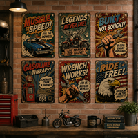 Panneaux en fer en gros, fabricant professionnel de signalétique personnalisée, décoration murale rétro vintage pour bar, pub, club, garage, panneaux en fer métalliques
