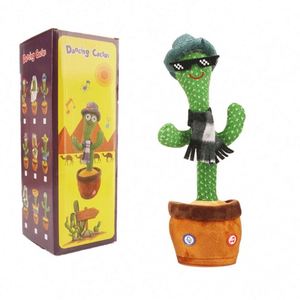 TOYSRUNNER Juguete de Cactus Eléctrico Bailarín y Hablador con Certificación CE, con Canciones Temáticas de Fiesta y Diseño de Pantalones Jack Flower - Product Image 1