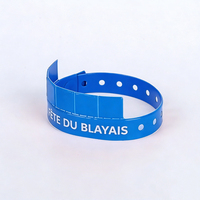 Bracelets d'identification en PVC/vinyle personnalisés imprimés avec languette détachable pour événements et hôtels