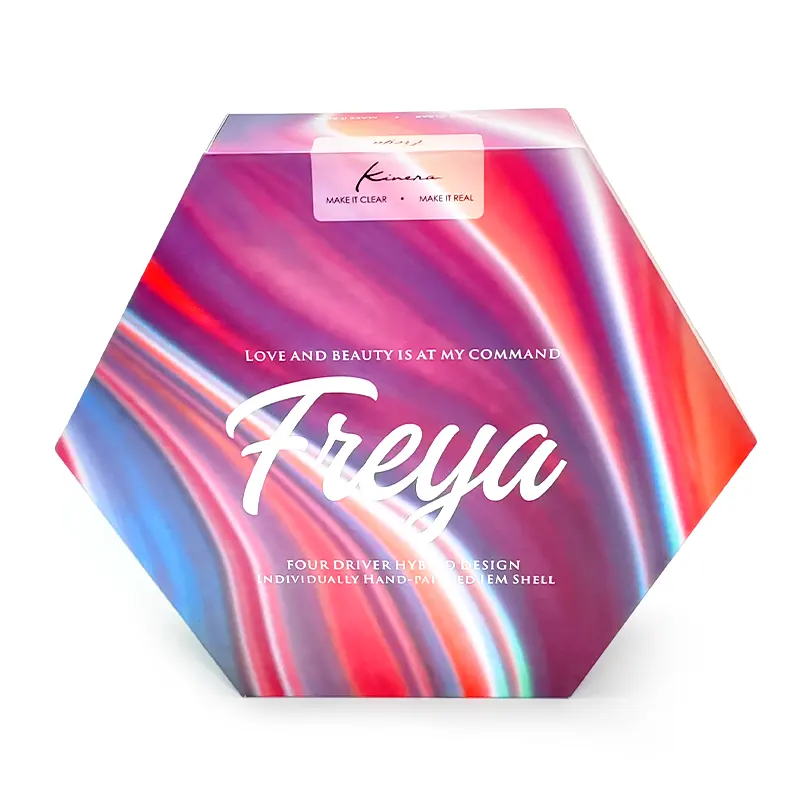Caixa de papel hexagonal romântica personalizada para presente de aniversário, caixa de joias e embalagens de cosméticos, novo design