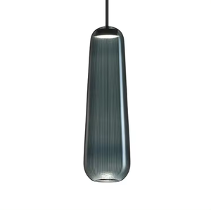 Zeal Lighting Tendering Long <b>Strips</b> Hanging Light for Living Room Creative Green Glass Pendant Light - Product Image 1