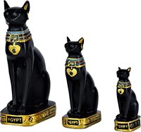 Nil Chariot Égyptien Bastet Figurine À Collectionner Nouveau Chat Déesse Statue Modèle Jouet Résine PVC Matériel Dessin Animé Style Action Figure