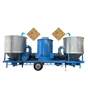 ماكينة تجفيف حبوب الأرز والذرة والرز المحمولة للفلاحة بسعة 8.5 أطنان فرن حيوي يعمل بالطاقة لجفيف الحبوب