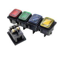 Interrupteur à bascule étanche intégré KCD4, prix de gros, 16A 220V, auto-bloquant ON-OFF, quatre broches, deux vitesses, à visser avec voyant lumineux