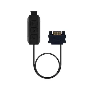 ARGB Controlador Cabo Ampla Compatibilidade 5V 3 Pin para SAT Pin Caso Ventilador Preto Mini ARGB Controlador