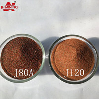 Granats abrasifs JH de haute qualité J120 (grains 80-140) pour la découpe à jet d'eau de pierre de sable, verre, marbre, granit, sablage
