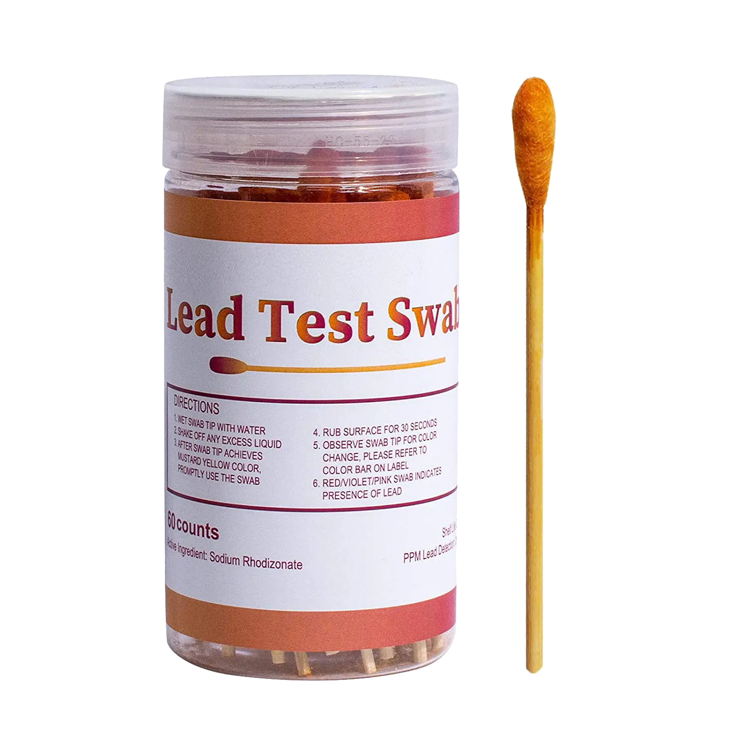 Household Painted, Dishes, Toys, Jewelry, Metal, Ceramics, Wood surface Lead Test Swabs