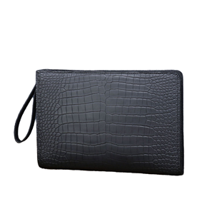 Matte crocodile Pattern Men's Anti-theft Silicone Clutch Bag Business <b>Folder</b> Multiple <b>Card</b> Slots Multifunctional Large-capacity - Product Image 1