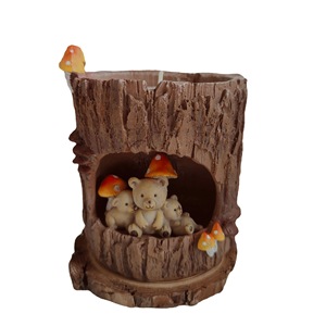 Gran oferta, diseño creativo, agujero de árbol, oso pequeño, vela perfumada, taza de regalo, cera de soja de lujo, vela de Navidad hecha a mano sin humo - Product Image 1