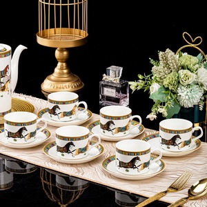 Best Selling Nordic Luxury 15pcs <b>Coffee</b> Set Ceramic Tea Set - Product Image 3