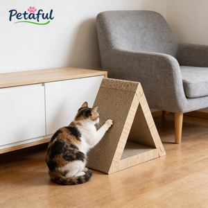 Groothandel Opvouwbare Multifunctionele Driehoekige Kattenkartonnen Tunnel Kattenkrabplank Kattenboom Geassembleerd Papieren Katten Speelgoed - Product Image 5