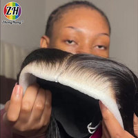 100% Wig Rambut Manusia Mudah Dipakai, 6x5 HD Lace Frontal, Rambut Sejajar Kutikula, Wig Rambut India, Wig HD Lace Frontal Tipis untuk Wanita Kulit Hitam