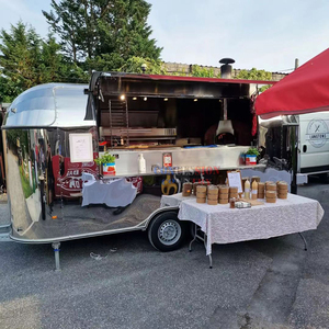 Four à pizza au bois pour food truck, <span class=keywords><strong>remorque</strong></span> alimentaire mobile certifiée aux États-Unis avec four à pizza, <span class=keywords><strong>remorque</strong></span> à glaces et pizzas à vendre - Product Image 2