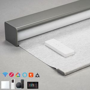 ستائر دوارة كهربائية ذكية قابلة للتعديل مع خاصية تصفية الضوء وتحكم عبر الواي فاي - Product Image 1