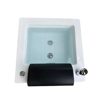 Bassin de bain de pieds multifonctionnel professionnel pour salon de manucure - Bol de pédicure portable avec système de drainage par canalisation