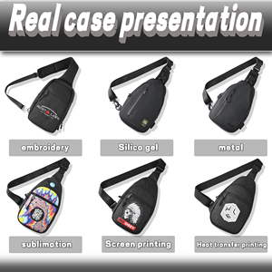 맞춤형 방수 나일론 남성 슬링 벨트 크로스 바디 가죽 숄더 크로스 바디 데이팩 남성용 메신저 가슴 숄더 백 - Product Image 5