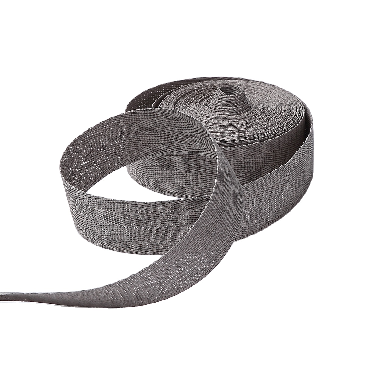 Биоразлагаемая лента YouHeng 35 мм серого цвета с двойной елочкой 100%, плоская бумажная плетеная лента для обвязки