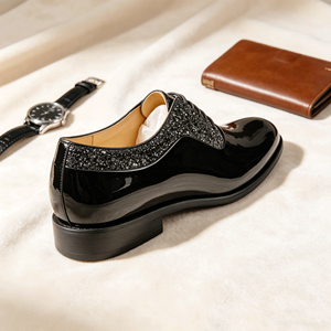 <span class=keywords><strong>Scarpe</strong></span> Eleganti da Uomo <span class=keywords><strong>per</strong></span> <span class=keywords><strong>Smoking</strong></span>, Classiche in Pelle Verniciata, Oxford Formali <span class=keywords><strong>per</strong></span> Affari e Matrimoni, Nere - Product Image 4