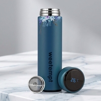 Bouteille d'eau intelligente en acier inoxydable 500ml, avec écran tactile Led, affichage de la température, flacon sous vide