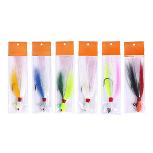 Señuelo de Pesca con Cabeza de Jig de <span class=keywords><strong>Pelo</strong></span> de Ciervo de 85g, Estilo <span class=keywords><strong>Hombre</strong></span> Barbudo, Señuelo de Lanzamiento sin Anzuelos para Pesca en Agua Dulce y Salada - Product Image 3