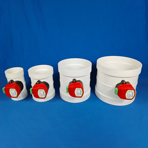 <strong>HVAC</strong> System PP/PVC Plastic Motorized <strong>Damper</strong> air Venting Volume Control <strong>Damper</strong> for Office Building - Product Image 6