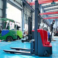 Chariot élévateur électrique professionnel de 2 tonnes, à commande piétonne, à batterie, avec service OEM de charge rapide