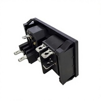 Prise LZ-103 avec interrupteur KCD4 et fusible 10A, haute qualité, 250V, mise à la terre standard, usage résidentiel