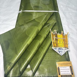 Tissu Bazin Riche Super <span class=keywords><strong>Magnum</strong></span> Gold XXL 100% Coton Brillant avec Parfum en Gros de Haute Qualité - Product Image 5