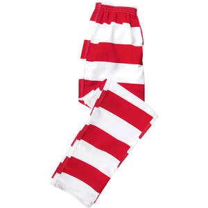 Halloween Gefängnis Kostüm Kostüm schwarz und weiß gestreiften Druck Gefängnis Insasse Hosen - Product Image 6