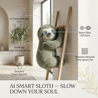 Peluche Intelligente Parlante Singe Paresseux, Jouet Interactif IA pour Enfants, Cadeau de Noël, Nouvelle Arrivée 2026, Polyester Cuteyeah