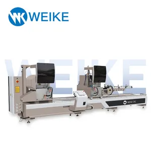 WEIKE CNC Window and Door Frame CNC precision Automatic Aluminium Profile Double Head Miter Saw machine