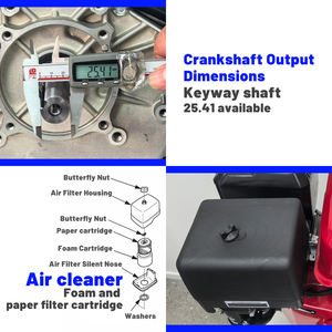 Moteur à essence TLJ TJ460 459cc 16HP pour équipement, monocylindre refroidi par air, 4 temps avec options de démarrage double - Product Image 6