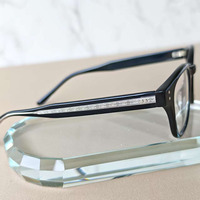 Montures de lunettes rondes à monture complète noires unies unisexe pour la correction de la vue adultes toutes formes de visage