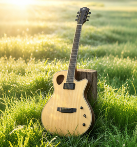 Geake G-6 41-Inch Acoustic Dual-Use Guitar Spruce Mahogany Body Matte Pick-up High Quality Cutaway Music Factory - Product Image 1