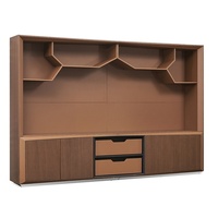 Armoire de classement verticale en bois de luxe au design unique, équipement de bureau durable