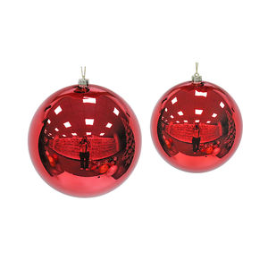 Adorno Navideño de Bola de Plástico Brillante Rojo Perlado de <span class=keywords><strong>30</strong></span> cm, Decoración Navideña para Supermercados, Hoteles, Escuelas y Hogares - Product Image 1