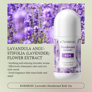 KORMESIC 50ml <span class=keywords><strong>Deodorante</strong></span> Roll-on per <span class=keywords><strong>Donna</strong></span> con Etichetta Privata, Fragranza Floreale e Fruttata, Biologico e Naturale - Product Image 6