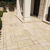 Dalles de sol en pierre calcaire naturelle, grandes dalles de pierre calcaire pour la pavage des sols intérieurs et extérieurs, décoration de projets de villas et d'hôtels