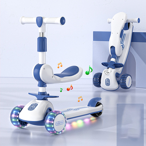 Patinete Infantil Tres en Uno, <span class=keywords><strong>Triciclo</strong></span> para Bebés de 1 a 8 Años, Monopatín Plegable, Moderno, Ligero para Exteriores - Product Image 1